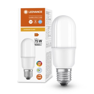 LED Dimmable Bulb E27/11W/230V 6500K CRI 90 - Ledvance