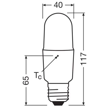 LED Dimmable bulb E27/11W/230V 6500K CRI 90 - Osram