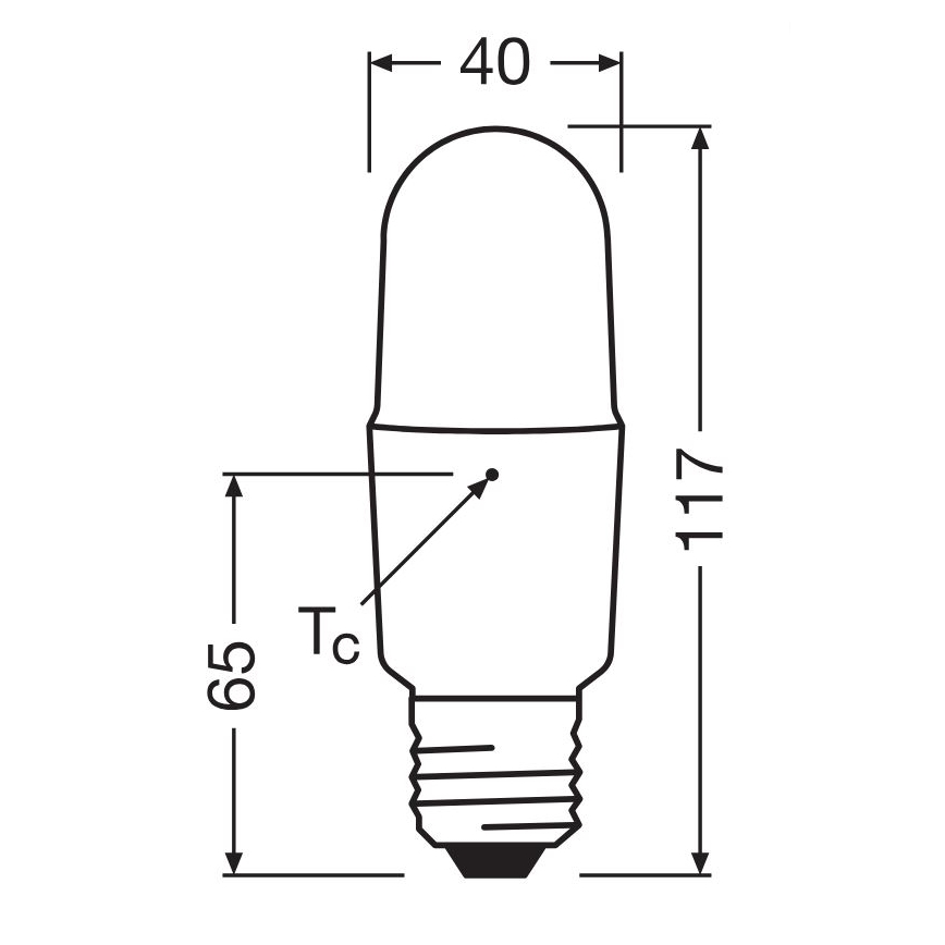 LED Dimmable bulb E27/11W/230V 6500K CRI 90 - Osram