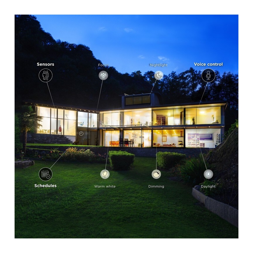 LED Dimmable bulb E27/15W/230V 2700-6500K Wi-Fi - WiZ
