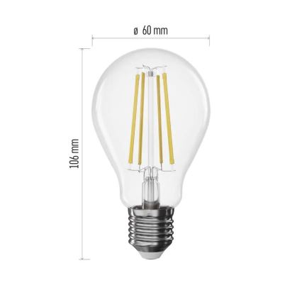 LED Dimmable Bulb FILAMENT A60 E27/7,5W/230V 2700K