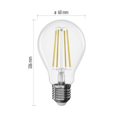 LED Dimmable bulb FILAMENT A60 E27/7,5W/230V 4000K