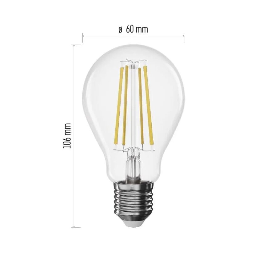 LED Dimmable bulb FILAMENT A60 E27/7,5W/230V 4000K