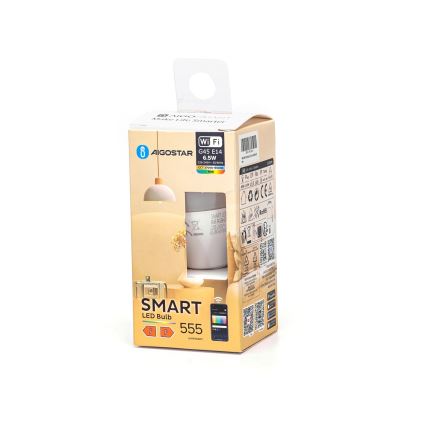 LED Dimmable bulb FILAMENT G45 E14/6,5W/230V 2700-6500K Wi-Fi - Aigostar