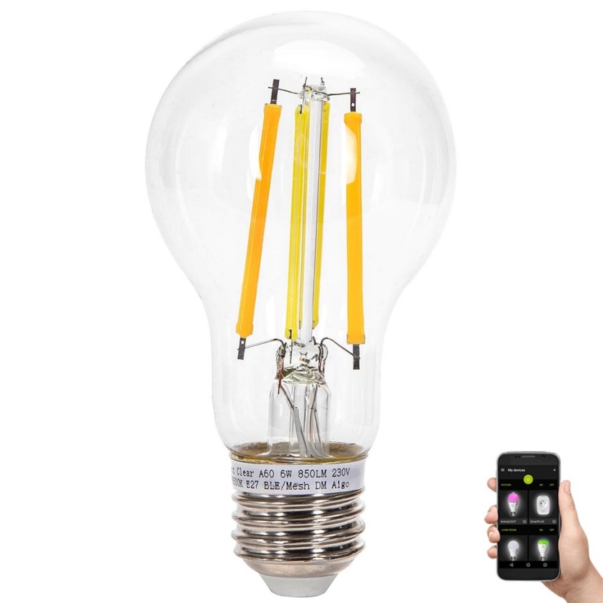 LED Dimmable bulb FILAMENT MESH Smart A60 E27/6W/230V 2700-6500K - Aigostar