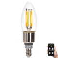 LED Dimmable bulb FILAMENT MESH Smart C35 E14/4,5W/230V 2700-6500K - Aigostar