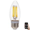 LED Dimmable bulb FILAMENT MESH Smart C35 E27/4,5W/230V 2700-6500K - Aigostar