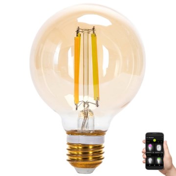LED Dimmable bulb FILAMENT MESH Smart G80 E27/6W/230V 2700-6500K - Aigostar