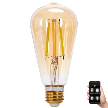 LED Dimmable bulb FILAMENT MESH Smart ST64 E27/6W/230V 2700-6500K - Aigostar