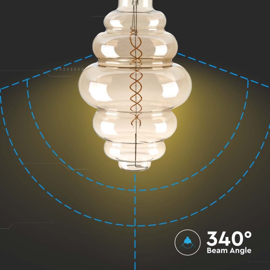 LED Dimmable bulb FILAMENT S200 E27/8W/230V 1800K