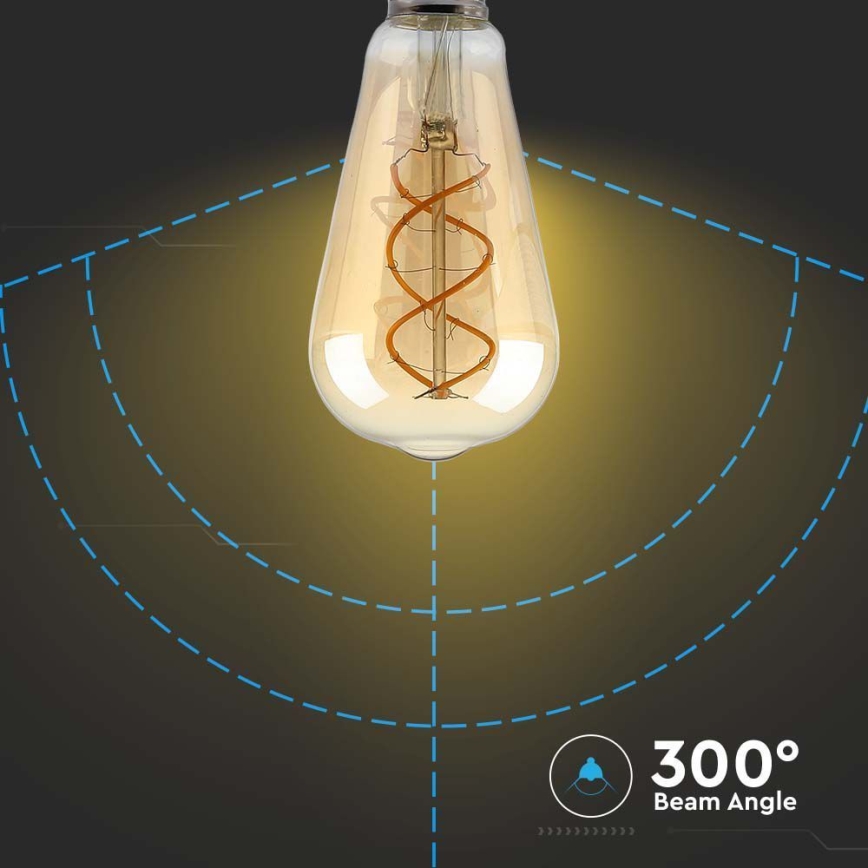 LED Dimmable bulb FILAMENT ST64 E27/4,8W/230V 1800K