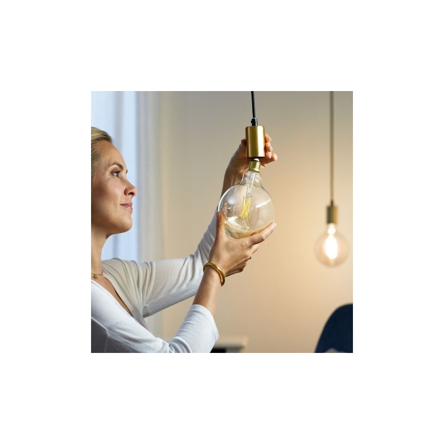 LED Dimmable bulb FILAMENT G125 E27/7W/230V 2700-6500K CRI 90 Wi-Fi - WiZ