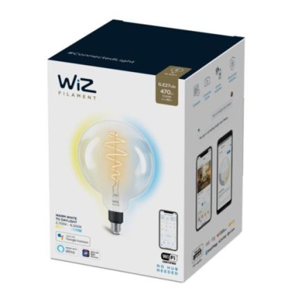 LED Dimmable bulb FILAMENT G200 E27/6,5W/230V 2700-6500K CRI 90 Wi-Fi - WiZ