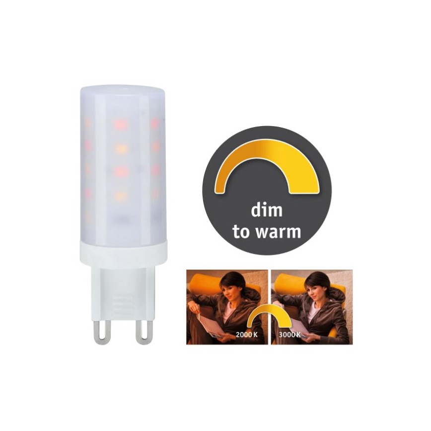 LED Dimmable bulb G9/4W/230V 2000-3000K - Paulmann 28819