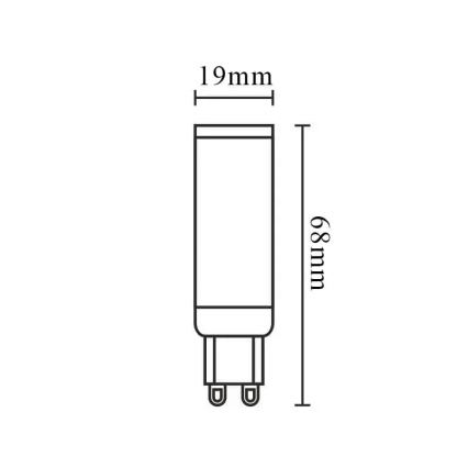 LED Dimmable bulb G9/6W/230V 2800K