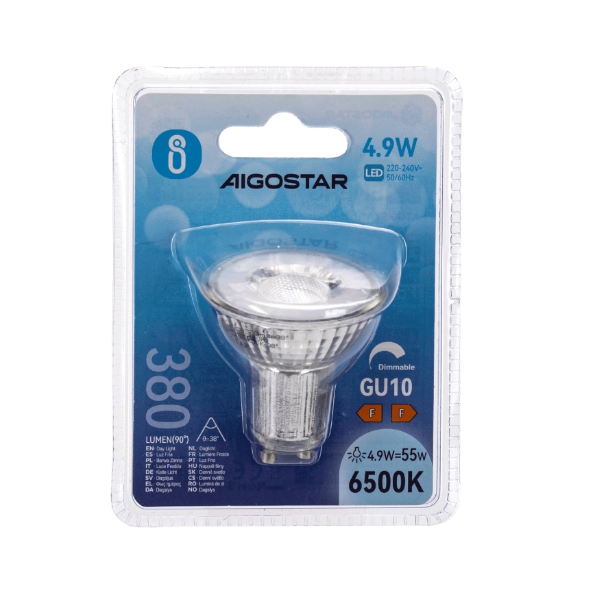 LED Dimmable Bulb GU10/4.9W/230V 6500K - Aigostar