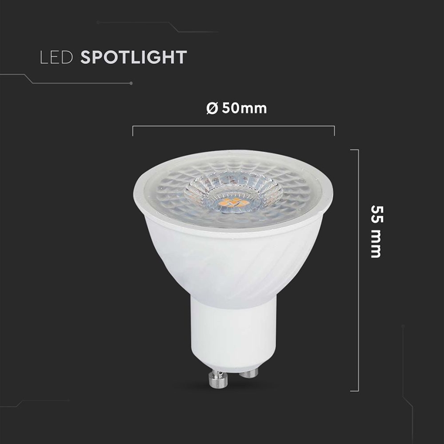 LED Dimmable bulb GU10/6W/230V 3000K 110°