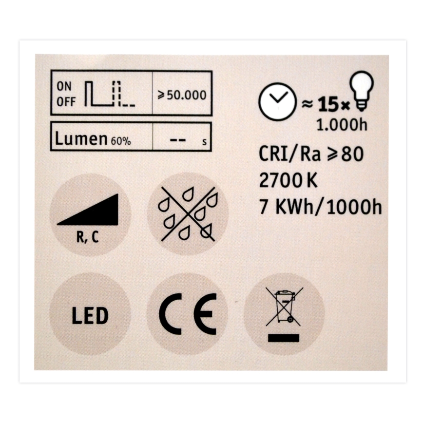 LED Dimmable bulb GU10/7W/230V 2700K - Paulmann 28753