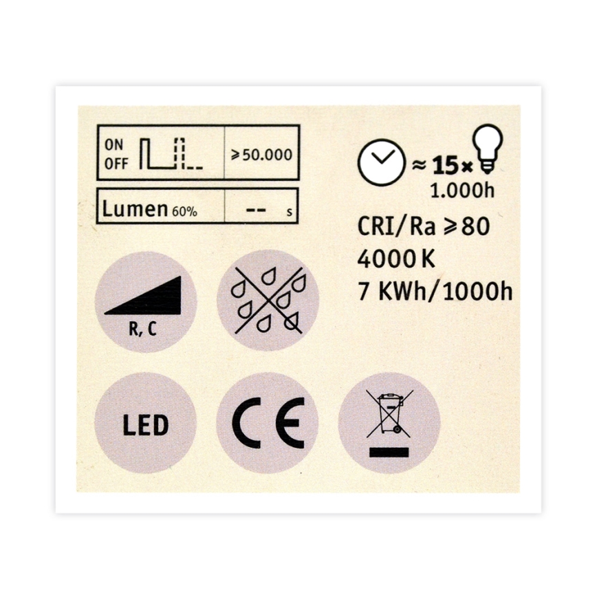 LED Dimmable bulb GU10/7W/230V 4000K - Paulmann 28754