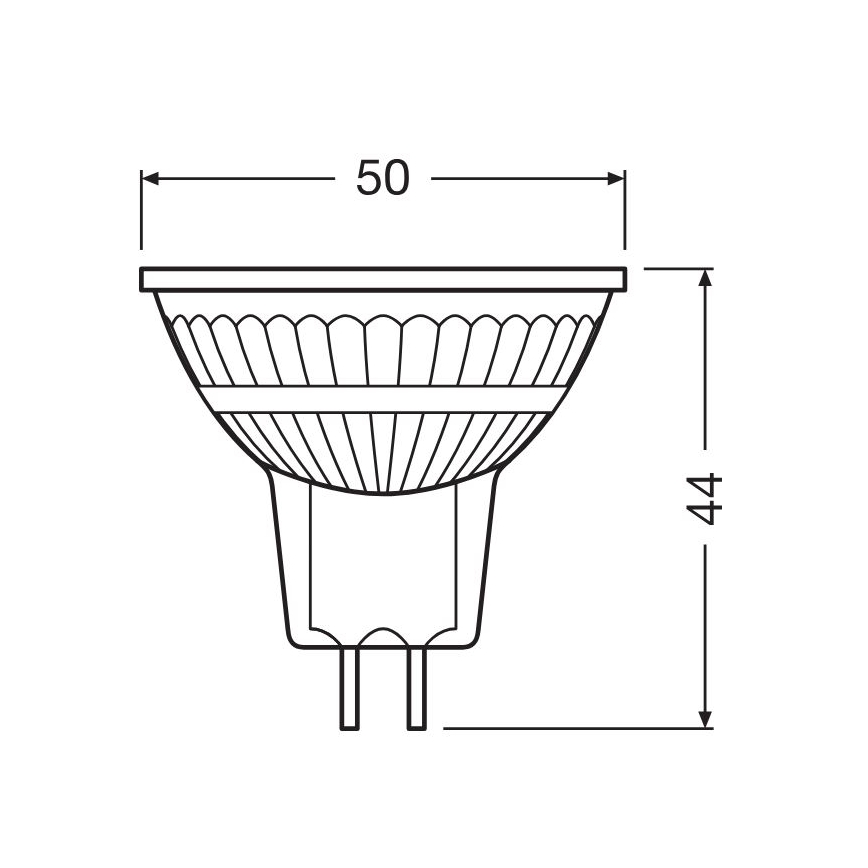 LED Dimmable Bulb GU5.3/3.4W/12V 2700K CRI 90 - Osram
