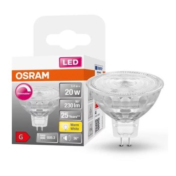 LED Dimmable bulb GU5,3/3,4W/230V 2700K CRI 90 - Osram