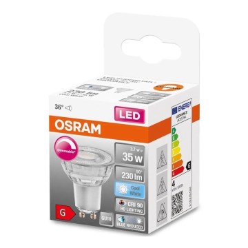 LED Dimmable bulb PAR16 GU10/3,7W/230V 4000K CRI 90 - Osram