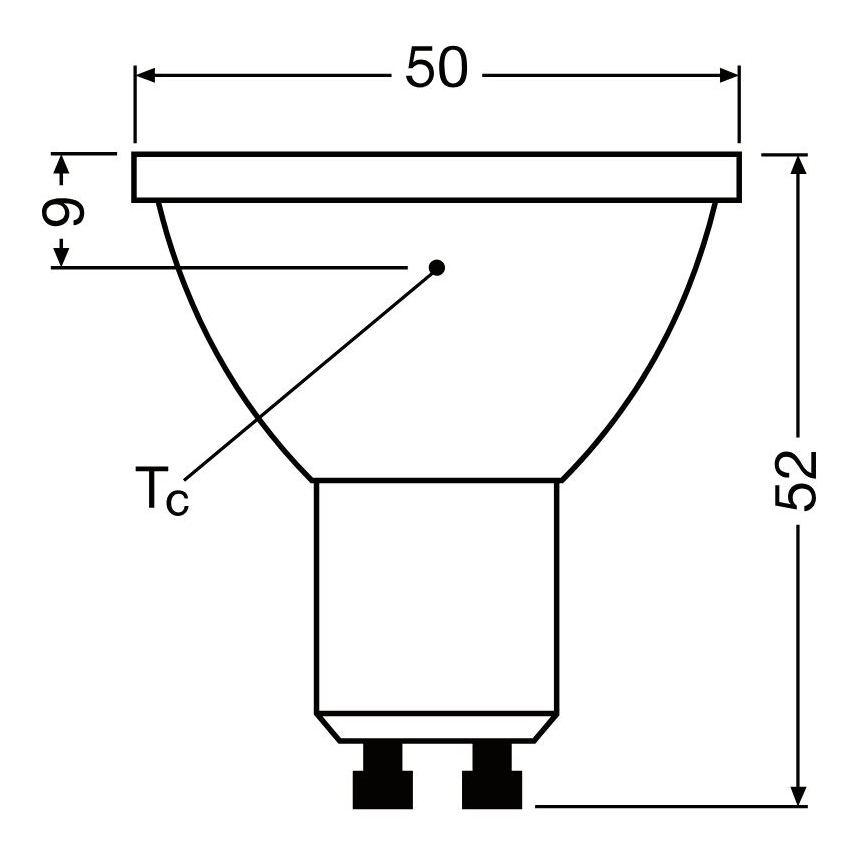 LED Dimmable bulb PAR16 GU10/3,7W/230V 4000K CRI 90 - Osram