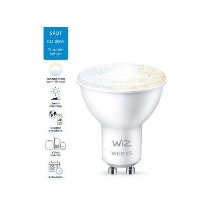 LED Dimmable bulb PAR16 GU10/4,7W/230V 2700-6500K CRI 90 Wi-Fi - WiZ