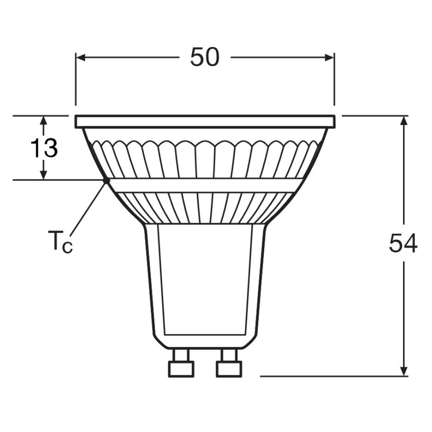 LED Dimmable bulb PAR16 GU10/4,7W/230V 4000K 36° CRI 90 - Osram