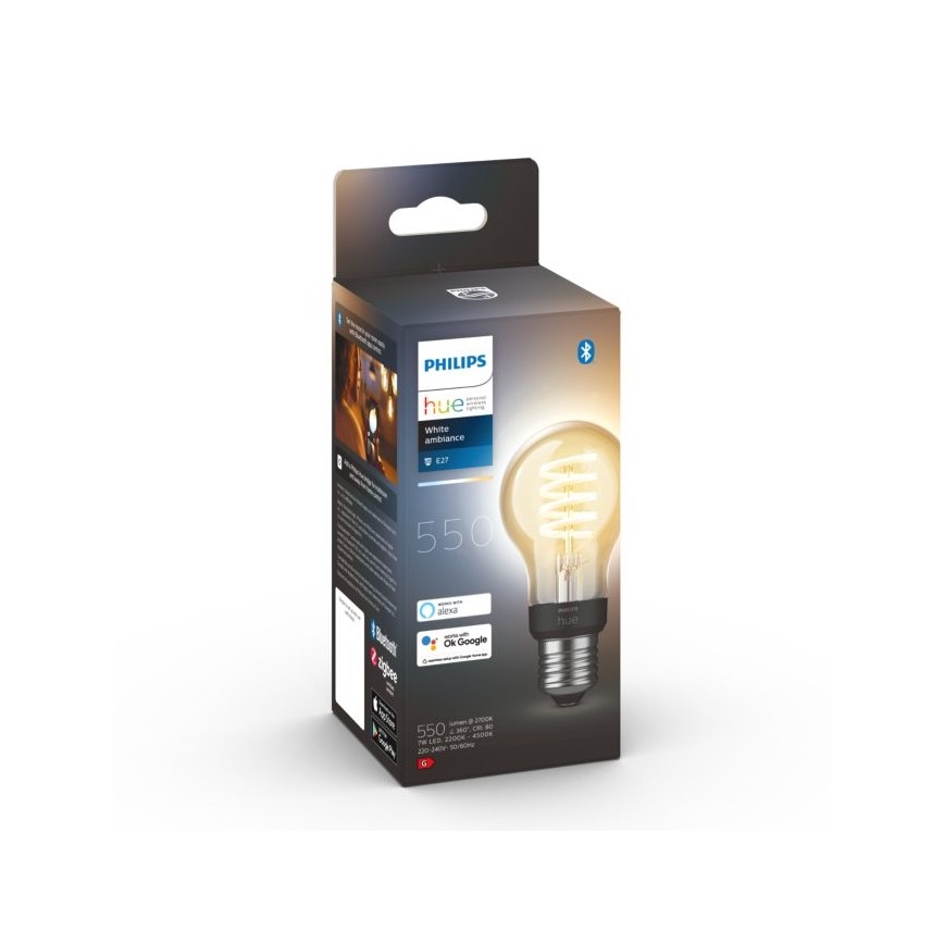 LED Dimmable bulb Philips Hue WHITE AMBIANCE A60 E27/7W/230V 2200-4500K