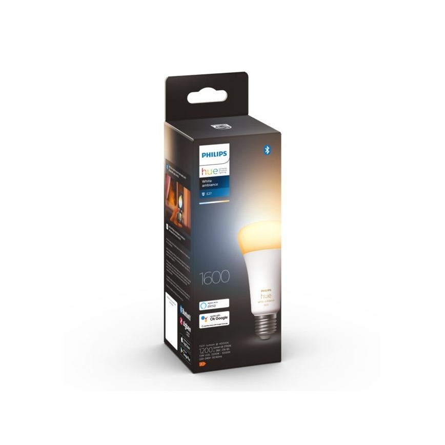 LED Dimmable bulb Philips Hue WHITE AMBIANCE E27/13W/230V 2200-6500K