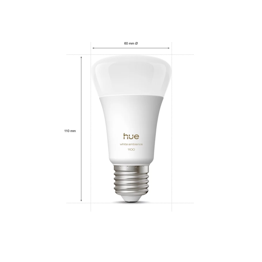LED Dimmable Bulb Philips Hue WHITE AMBIANCE E27/8.1W/230V 1000-20000K