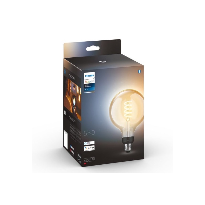 LED Dimmable bulb Philips Hue WHITE AMBIANCE G125 E27/7W/230V 2200-4500K