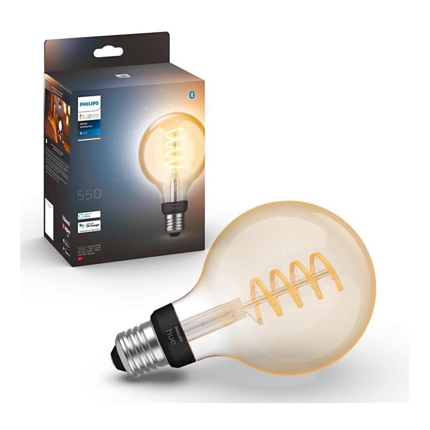 LED Dimmable bulb Philips Hue WHITE AMBIANCE G93 E27/7W/230V 2200-4500K