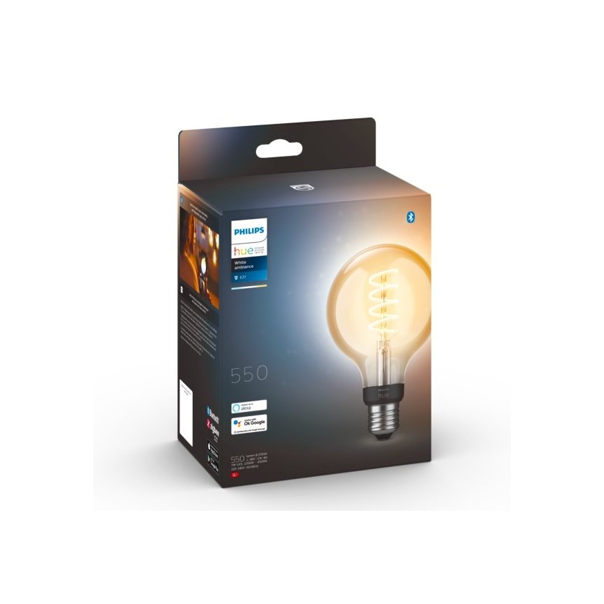 LED Dimmable bulb Philips Hue WHITE AMBIANCE G93 E27/7W/230V 2200-4500K