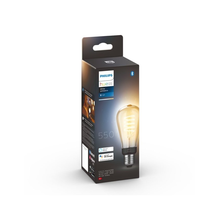 LED Dimmable bulb Philips Hue WHITE AMBIANCE ST64 E27/7W/230V 2200-4500K