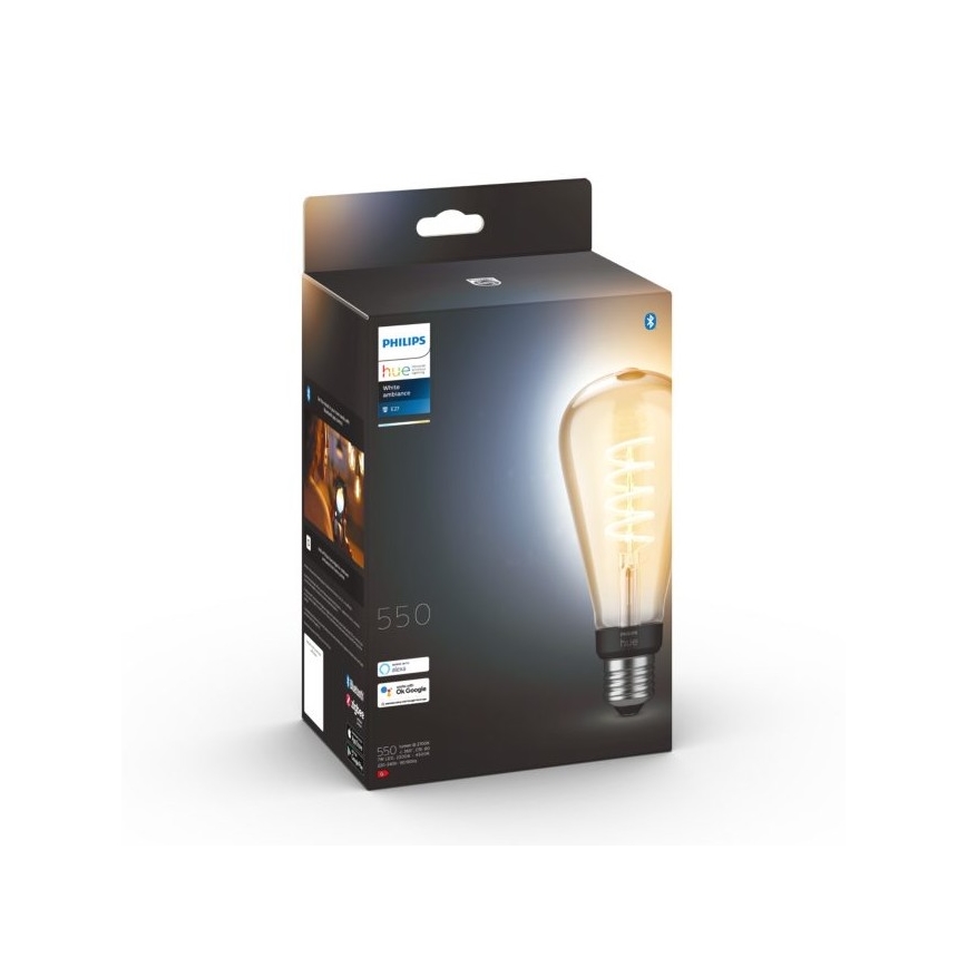 LED Dimmable bulb Philips Hue WHITE AMBIANCE ST72 E27/7W/230V 2200-4500K