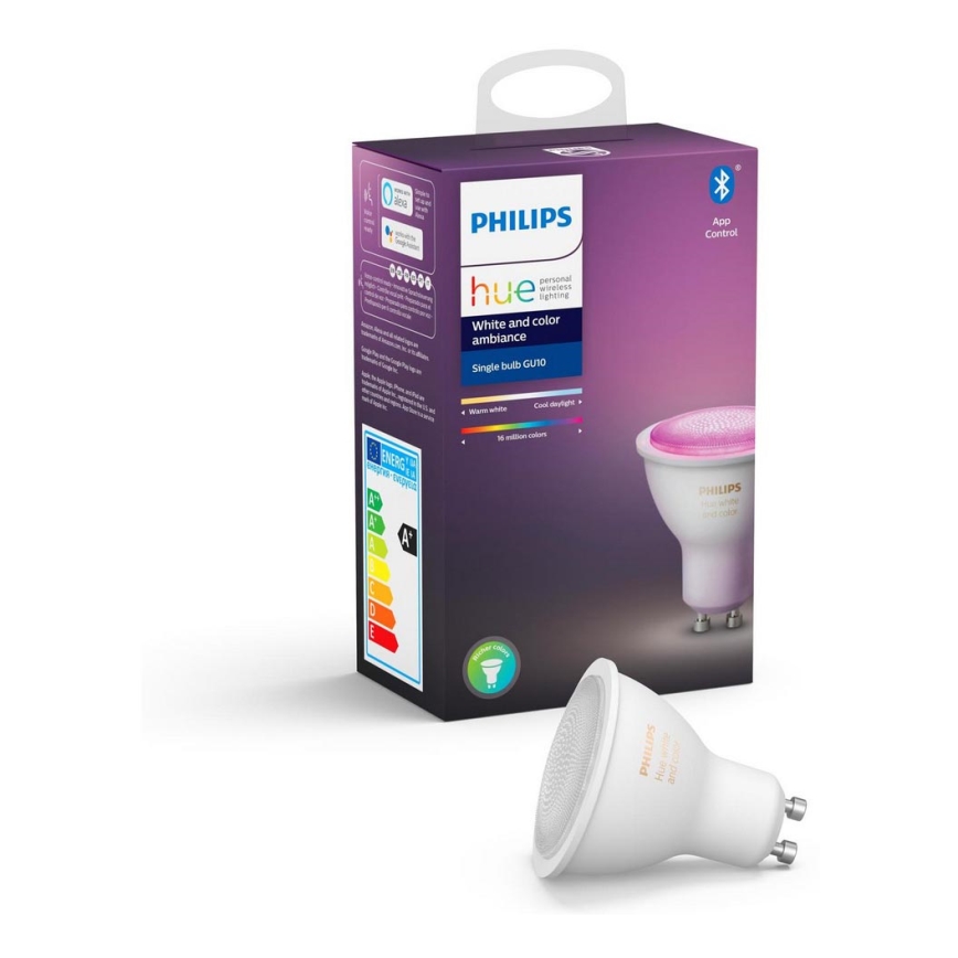 LED Dimmable Bulb Philips Hue White and Color Ambiance GU10/4.3W/230V 2000-6500K