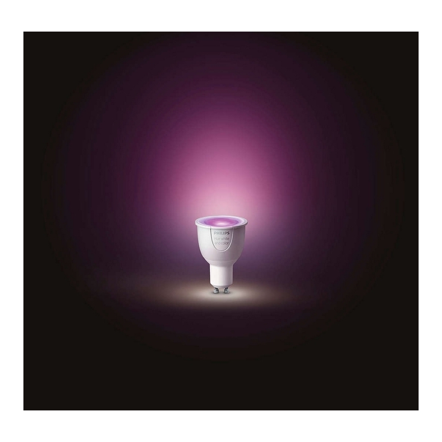 LED Dimming bulb Philips HUE WHITE AND COLOR AMBIANCE GU10/5,7W/230V
