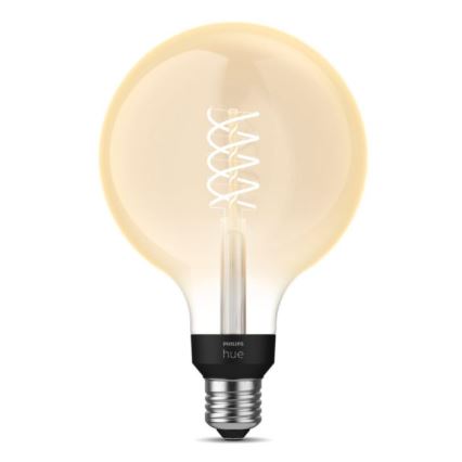 LED Dimmable bulb Philips Hue WHITE FILAMENT G125 E27/7W/230V 2100K
