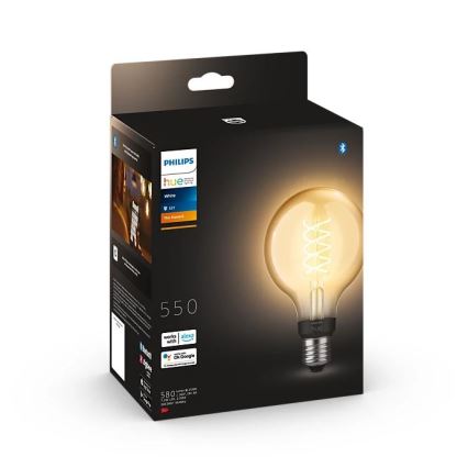 LED Dimmable bulb Philips Hue WHITE FILAMENT G93 E27/7,2W/230V 2100K