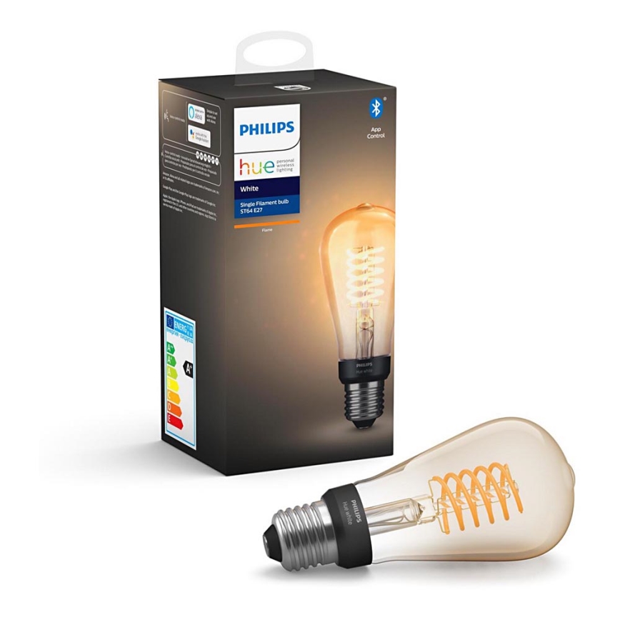 LED Dimmable bulb Philips Hue WHITE FILAMENT ST64 E27/7W/230V 2100K