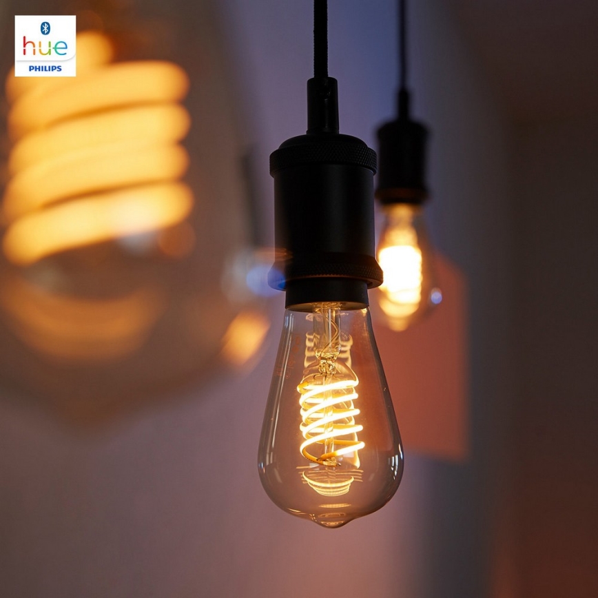 LED Dimming bulb Philips HUE WHITE FILAMENT ST64 E27/7W/230V