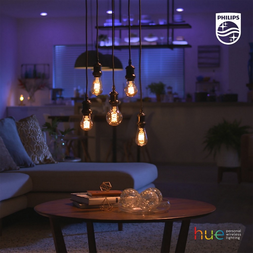LED Dimming bulb Philips HUE WHITE FILAMENT ST64 E27/7W/230V