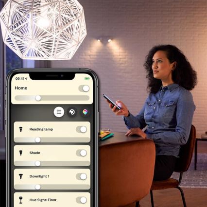 LED Dimmable bulb Philips Hue WHITE FILAMENT ST64 E27/7W/230V 2100K