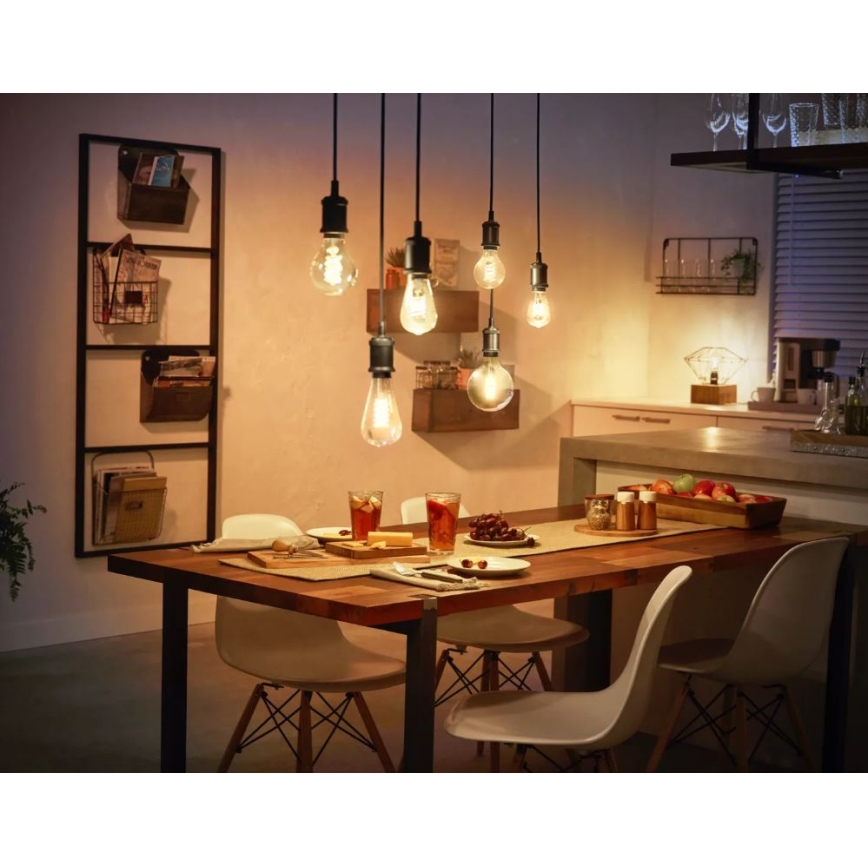 LED Dimmable bulb Philips Hue WHITE FILAMENT ST64 E27/7W/230V 2100K