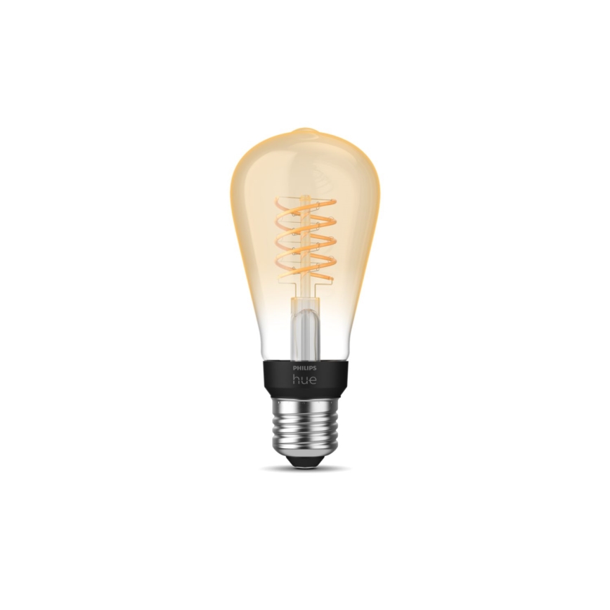 LED Dimmable bulb Philips Hue WHITE FILAMENT ST64 E27/7W/230V 2100K