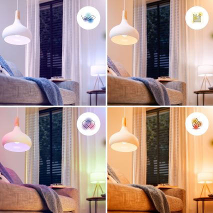 Philips SMART P45 E14 RGB Dimmable LED Bulb, 4.9W/230V, 2200-6500K, CRI 90