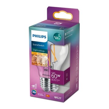 LED Dimmable bulb Philips Warm Glow A60 B22/7W/230V 2200-2700K CRI 90