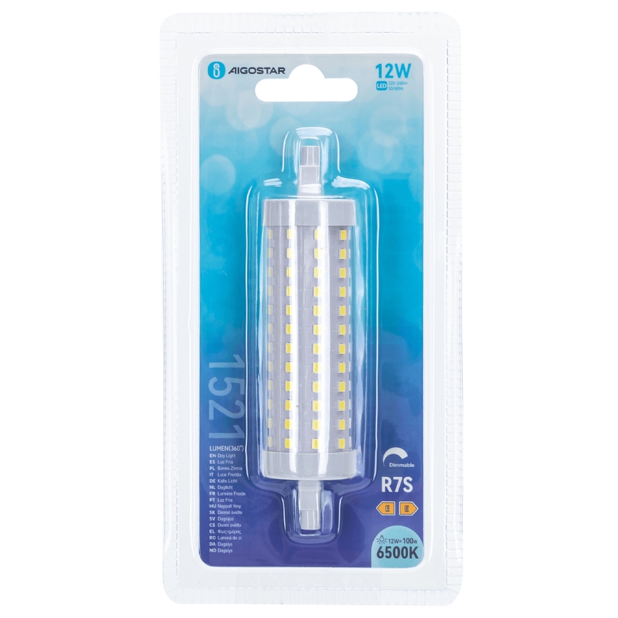 LED Dimmable bulb R7s/12W/230V 6500K - Aigostar